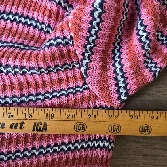 EUC LIKE NEW NIC + ZOE STRIPED V NECK COTTON BLEND SWEATER SIZE XL - Picture 14 of 15